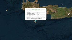 4.2R Quake South of Crete